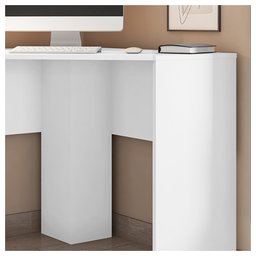 Mesa de Computador Canto Office Cubic Branco - Caemmun - 3