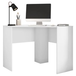 Mesa de Computador Canto Office Cubic Branco - Caemmun - 2