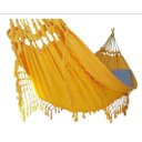 Ver imagem 1 de Rede de Dormir Descanso Casual Pernambucana Amarela 3.60x1.50 Cm