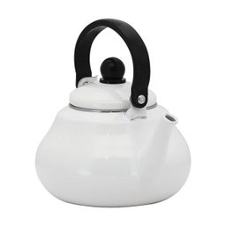 Chaleira Esmaltada Branca 1,5 Litros Retrô Vintage - 1