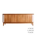 Ver imagem 4 de Buffet Luz - Madeira Maciça 2,00m com 4 Portas - Távoli Decor