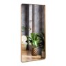 ESPELHO LUXO RETANGULAR RETRÔ CORPO INTEIRO 150X60CM BANHEIRO SALA QUARTO HALL MOLDURA BRONZE - 1