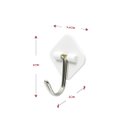 Ver imagem 2 de Kit com 12 Suportes ganchos Adesivo Dupla Face Branco