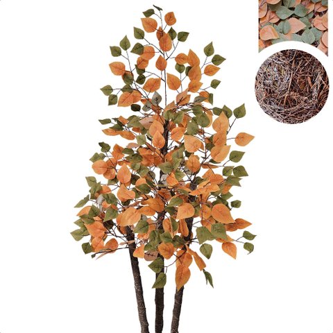 Ficus Outono Figueira Artificial Grande sem Vaso