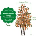 Ver imagem 2 de Ficus Outono Figueira Artificial Grande sem Vaso