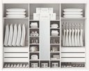Ver imagem 4 de Guarda Roupa Casal Petrarca com Espelho Interno 4 Pts Branco - Bettio