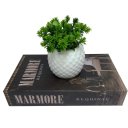 Ver imagem 4 de Livro Decorativo 'marmore Requinte' e Vaso Branco Cerâmico