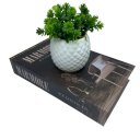 Ver imagem 3 de Livro Decorativo 'marmore Requinte' e Vaso Branco Cerâmico