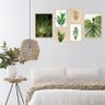Kit 6 Quadros Decorativos Plantas Folhagens Frases Sala Quarto - 3