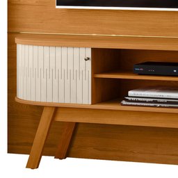 Home Piso-teto Laguna Cinamomo/off White para Tv até 75” - Madetec - 4