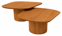 Ver imagem 5 de Mesa de Centro Orgânica Siena Duo - 90x80 e 100x80 Freijó