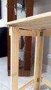 Ver imagem 3 de Mesa Dobrável de Madeira Pinus Multiuso Portátil Churrasco Festa Estudo Trabalho