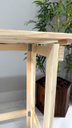 Ver imagem 4 de Mesa Dobrável de Madeira Pinus Multiuso Portátil Churrasco Festa Estudo Trabalho