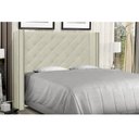 Ver imagem 2 de Cabeceira Vicenza Para Cama Box King 195 cm Corino Bege - D’Rossi