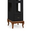 Ver imagem 3 de Cristaleira 1 Porta e Laterais em Vidro 2 Prateleiras 60111 Linz Móveis - Preto/Imbuia Glazer