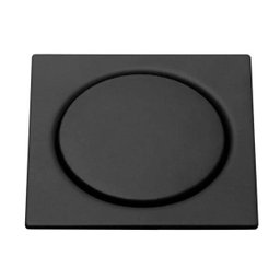 Grelha Inox Pressão Quadrada 10 x 10 cm Preto Matte Meber - 1