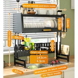 Escorredor de Louça Inox Armario Secador Suspenso Premium - 2