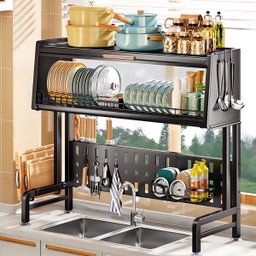 Escorredor de Louça Inox Armario Secador Suspenso Premium - 4