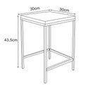 Ver imagem 6 de Mesa Para Bar E Restaurante De Parede Industrial 2 Bancos Ipanema Assento Madeira Premium