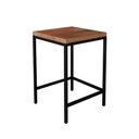 Ver imagem 4 de Mesa Para Bar E Restaurante De Parede Industrial 2 Bancos Ipanema Assento Madeira Premium