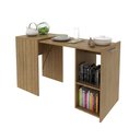 Ver imagem 3 de Mesa Bancada Articulável 01 Prateleira Me4170 Tecno Mobili - Amêndoa