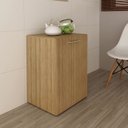 Ver imagem 6 de Mesa Bancada Articulável 01 Prateleira Me4170 Tecno Mobili - Amêndoa