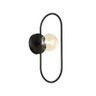 Arandela Quality Cadre 1332 G9 Bivolt Preto e Champagne - 1