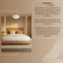 Ver mais imagens de Conjunto Cama Japonesa Queen Cabeceira Alta Estofada Courino Premiun Luxo Alto Padrão Clean Mo