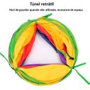 Ver imagem 7 de Túnel Pet Para Gato Diversão Labirinto Interativo Cachorro Cão Brinquedo Pet Colorido 125cm x25