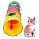 Ver mais imagens de Túnel Pet Para Gato Diversão Labirinto Interativo Cachorro Cão Brinquedo Pet Colorido 125cm x25