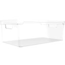 Ver imagem 6 de Organizador Clear Caixa Organizadora Plástica Empilhável 37x20x13cm Natural