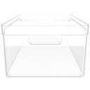 Ver imagem 4 de Organizador Clear Caixa Organizadora Plástica Empilhável 37x20x13cm Natural