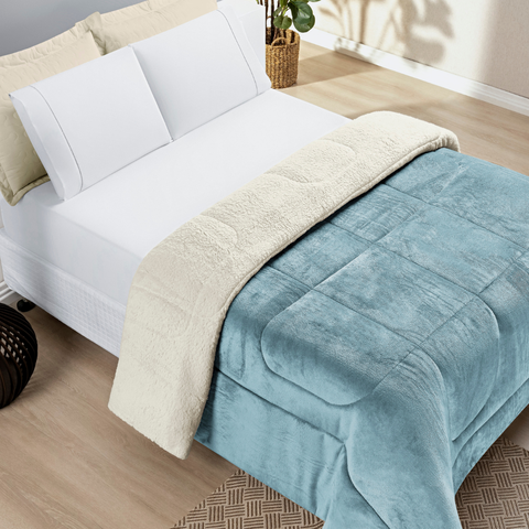 Corbedrom Casal Super King Everest de La Carneiro Quentinho:azul