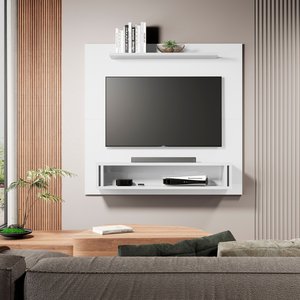 Painel Europa Tv 32 Polegadas Pequeno Quarto Suspenso Sala Rack Cor Branco