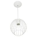 Ver imagem 1 de Lustre Pendente Esfera Bola Branco 18x19 cm Sala Quarto