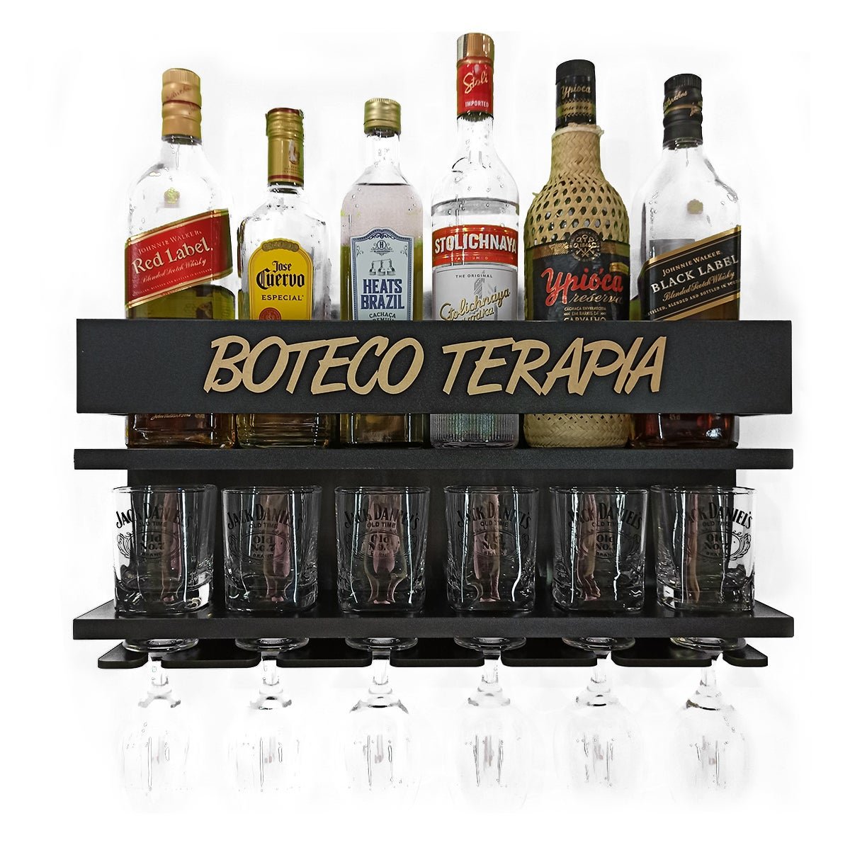 Barzinho de Parede Porta Copo Black Friday Boteco Terapia Pr