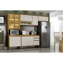 Ver imagem 4 de Cozinha Eduarda 4 Peças Portas Reflecta com LED - CHF Móveis:Cinamomo/Off White