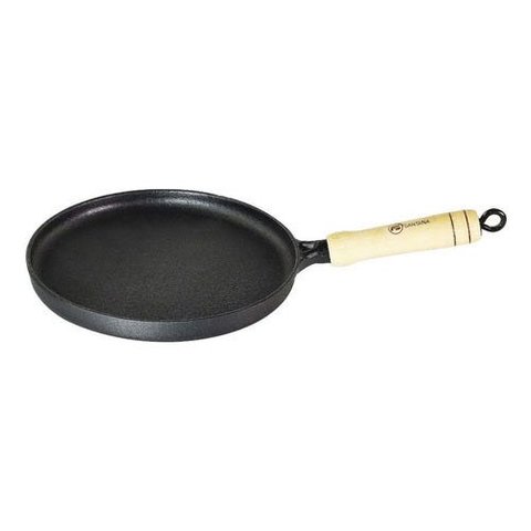 Frigideira Tapioqueira Omeleteira Ferro Fundido Santana 22cm - Preto