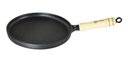 Ver imagem 1 de Frigideira Tapioqueira Omeleteira Ferro Fundido Santana 22cm - Preto
