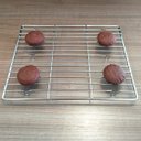 Ver imagem 4 de Grade Grelha Para Resfriamento Para Bolos Biscoitos 25X20cm