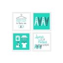 Ver imagem 1 de Kit com 4 Quadros Decorativos - Lavanderia:branca