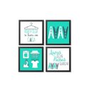 Ver imagem 2 de Kit com 4 Quadros Decorativos - Lavanderia:branca
