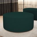 Ver imagem 1 de Puff Redondo Orgânico para Living 90cm Lola W01 Bouclê Verde - Lyam Decor