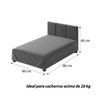 Cama Box para Pet 80cm em Suede - 7