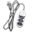 Ver imagem 1 de Extensão Elétrica Bivolt com 3 Tomadas 2 P + T 10 a com Cabo de 1