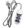 Extensão Elétrica Bivolt com 3 Tomadas 2 P + T 10 a com Cabo de 1 - 1