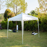 Gazebo 2.4m x 2.4m Jardim Festas Eventos Toldo Montagem Fácil Resistente Poliéster Espaço Versátil S - 3