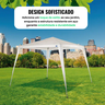 Gazebo 2.4m x 2.4m Jardim Festas Eventos Toldo Montagem Fácil Resistente Poliéster Espaço Versátil S - 1
