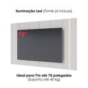 Ver imagem 4 de Painel Suspenso para Tv 75 Pol 240 Cm Maggiore com Led Off White Matte Clb