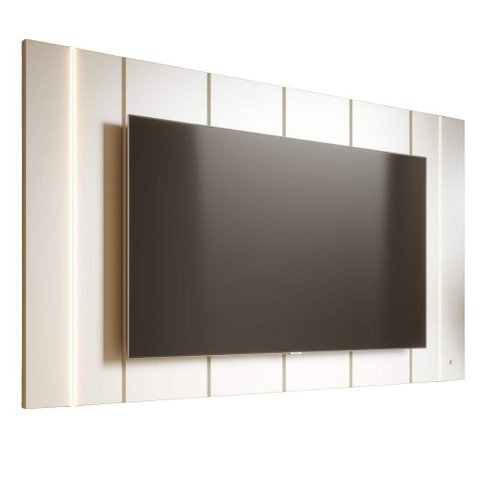 Painel Suspenso para Tv 75 Pol 240 Cm Maggiore com Led Off White Matte Clb